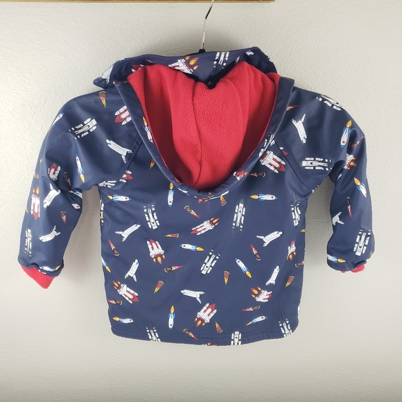 Korango Rain Jacket Rocket Spaceship Unisex Size 3Y - Picture 7 of 8
